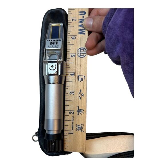 Atago N1 Unisex Hand-Held Refractometer 0.0 to 32.0% Brix ATC Silver One Size - Picture 2 of 7